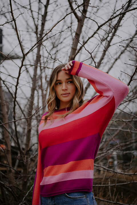 BELLA KNITWEAR DOLMAIN SLV PULLOVER