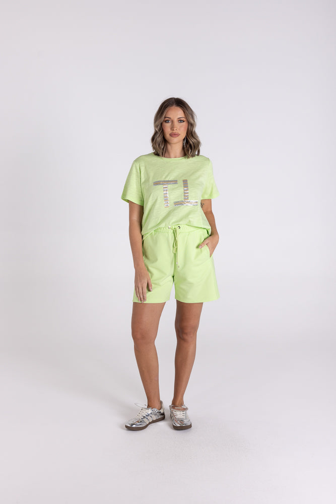 TWO TS TRACK SHORT W LOGO PATCH