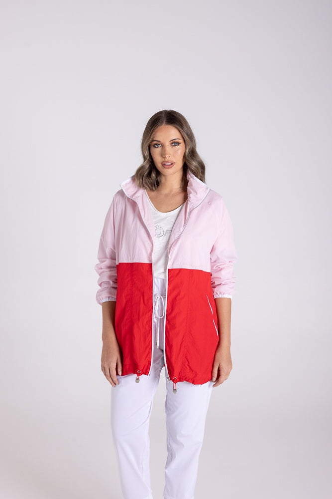 TWO TS COLOUR BLOCK SPRAY JACKET