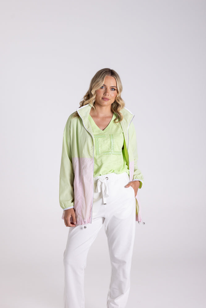TWO TS COLOUR BLOCK SPRAY JACKET
