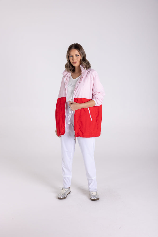 TWO TS COLOUR BLOCK SPRAY JACKET