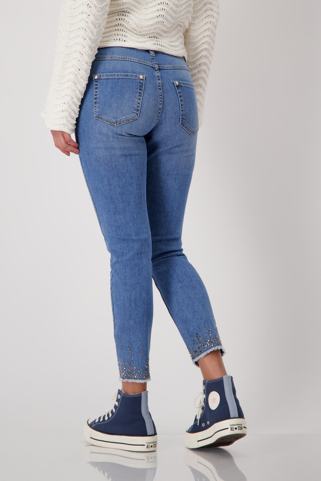 MONARI JEWEL HEM JEAN