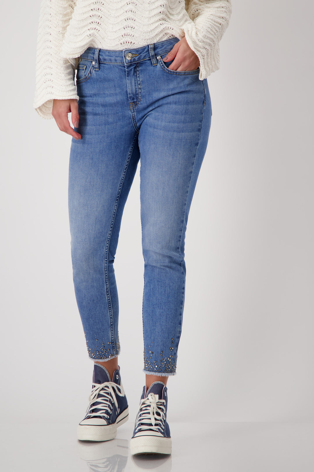 MONARI JEWEL HEM JEAN