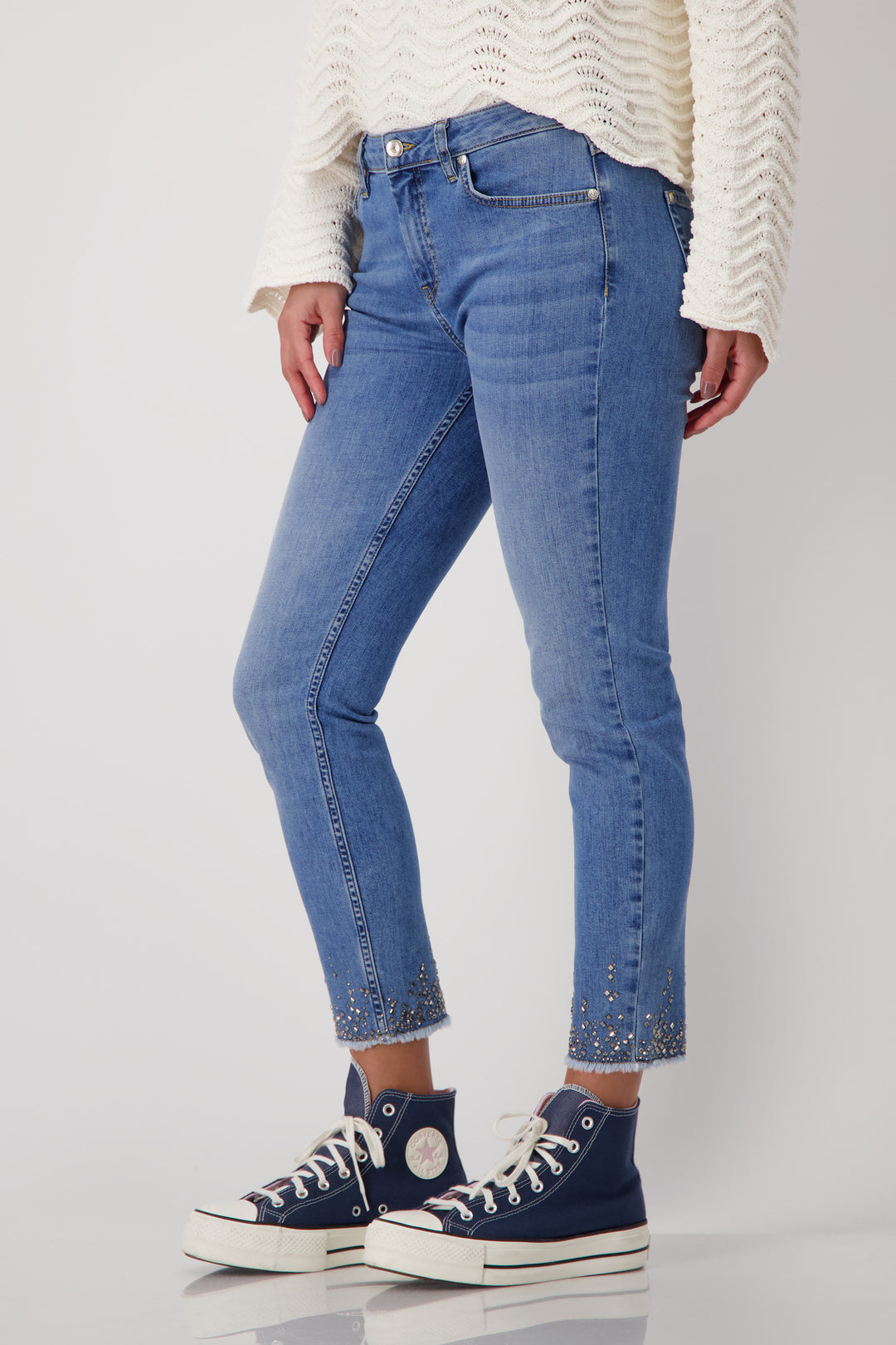 MONARI JEWEL HEM JEAN