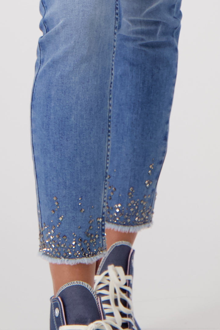 MONARI JEWEL HEM JEAN