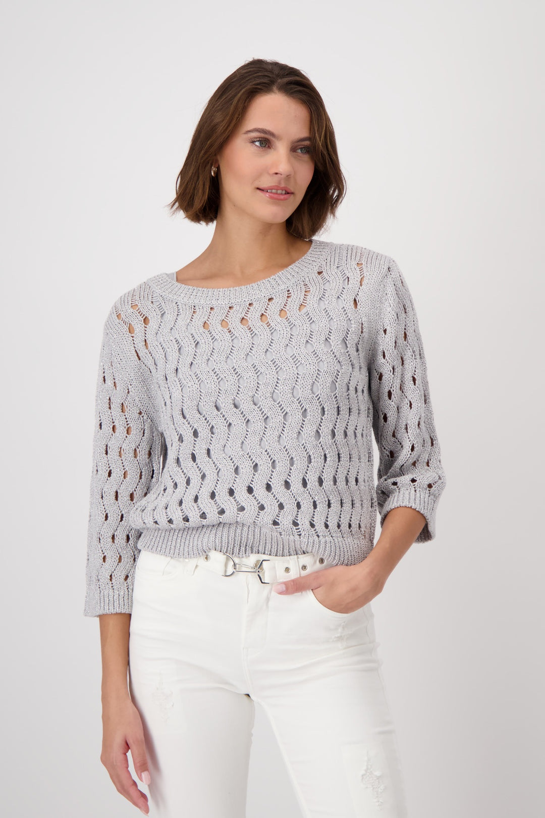 MONARI ZIG ZAG DETAIL PULLOVER