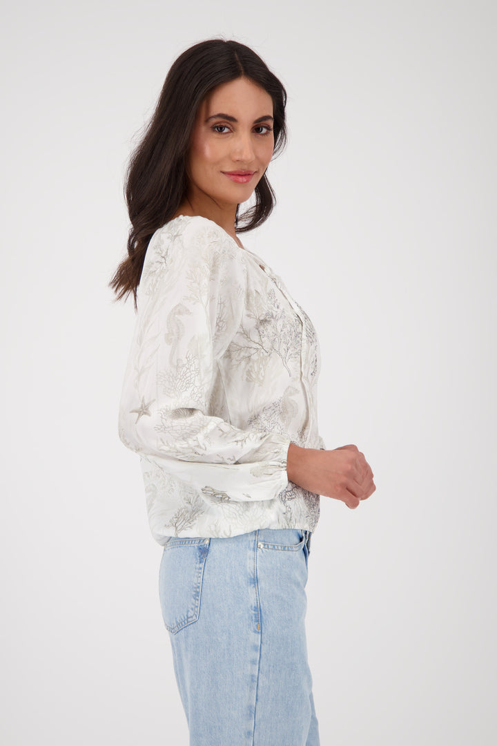 MONARI 409648 BLOUSE CORAL REEF