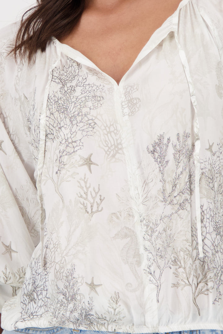 MONARI 409648 BLOUSE CORAL REEF