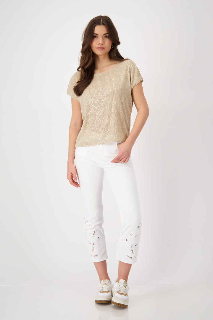 MONARI 409685 SEQUIN TOP