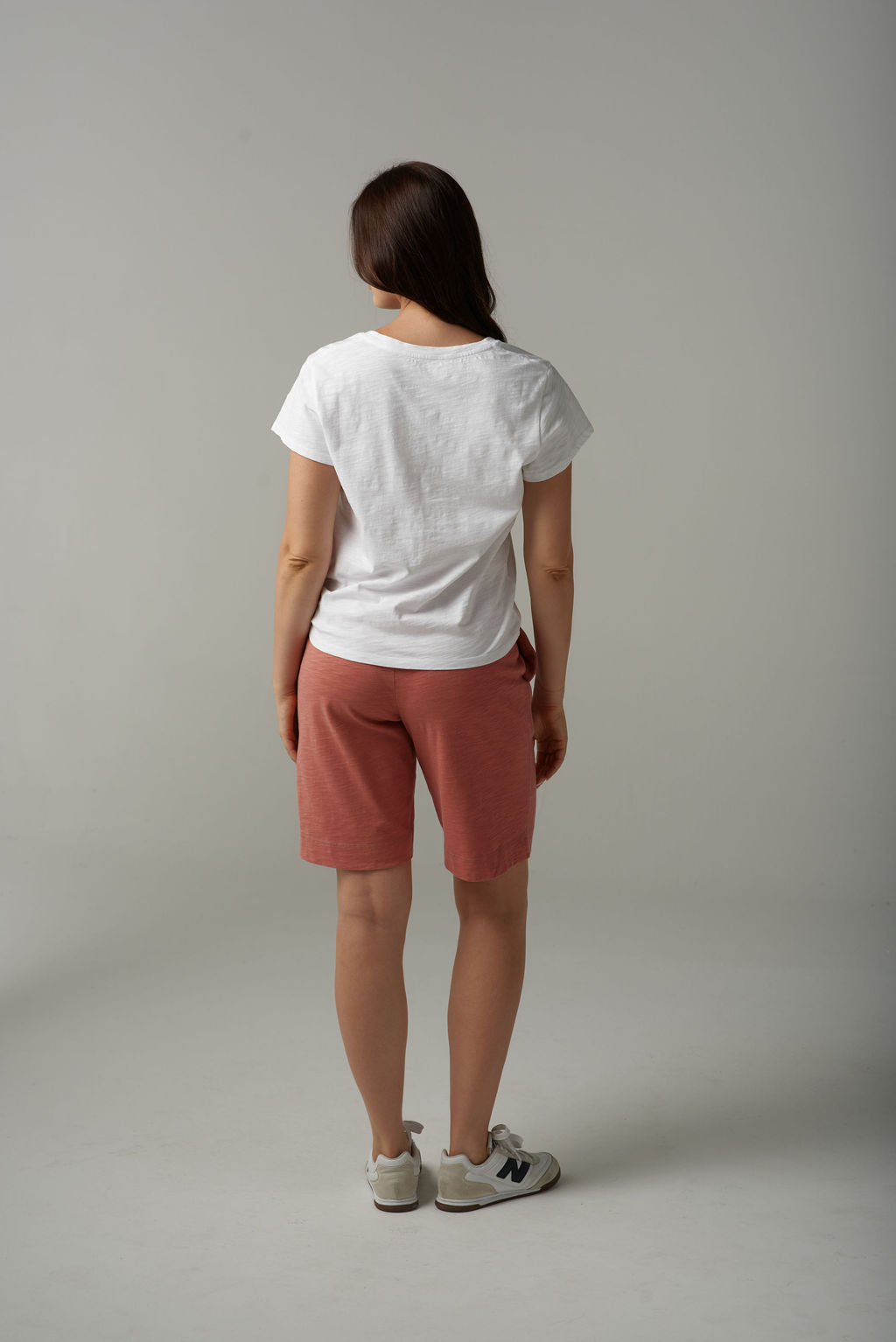 CPS CROSS EMB V NECK TEE