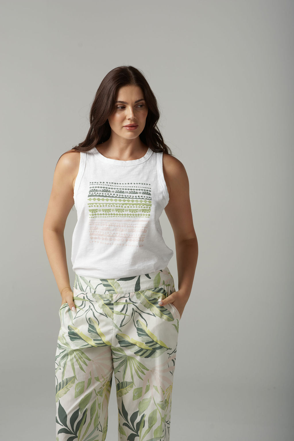 CPS PALM PRINT TANK TOP