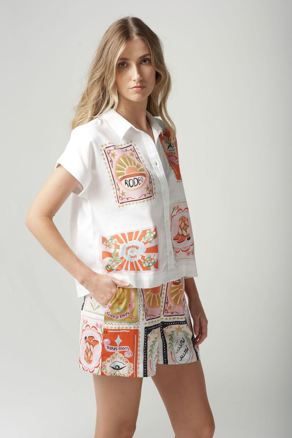 CPS RODEO PRINT SHORTS