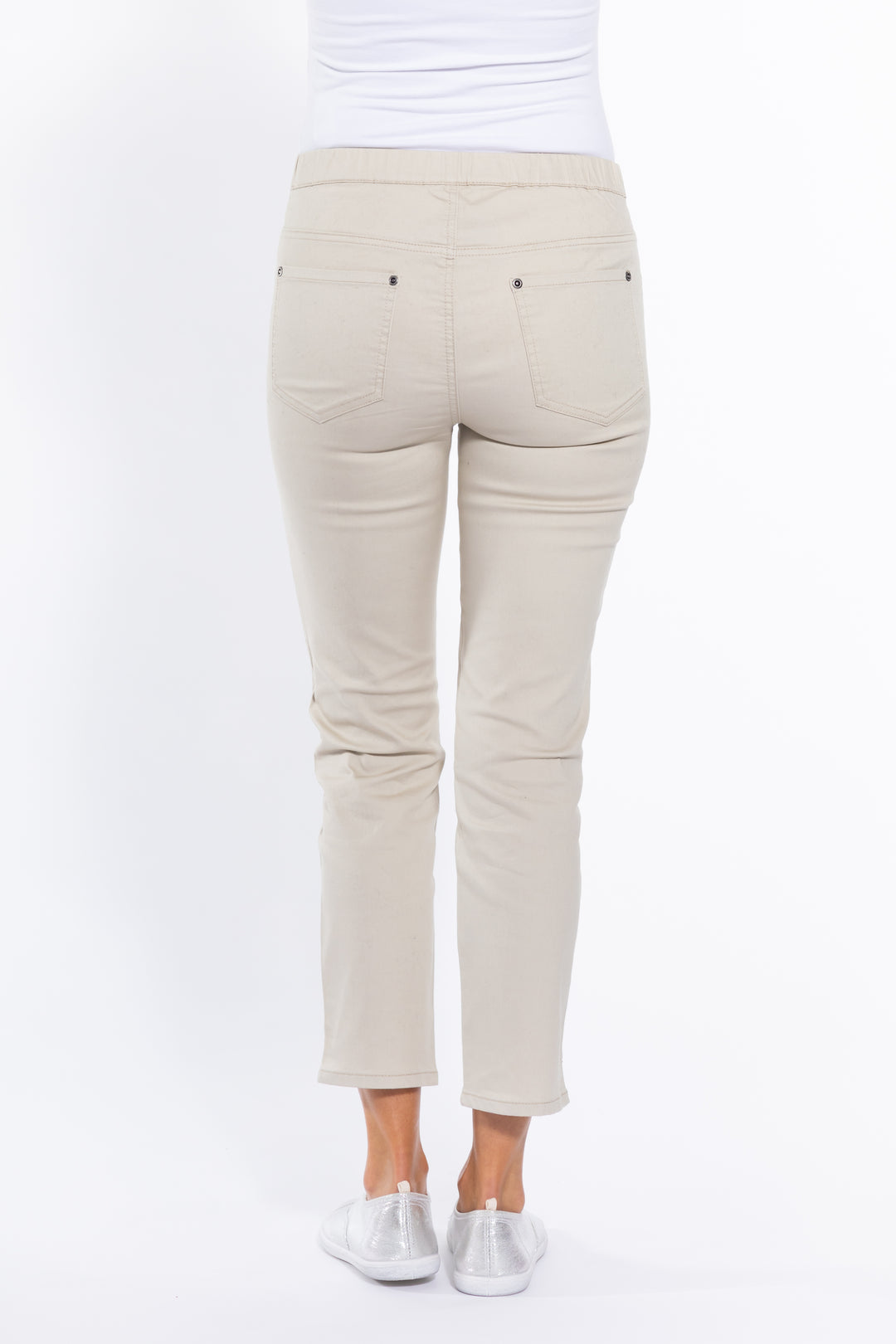 CAFE LATTE PULL UP CAPRI PANT