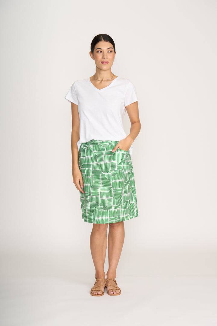 FOIL TEE OFF SKIRT PRINT
