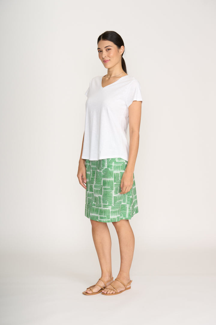 FOIL TEE OFF SKIRT PRINT