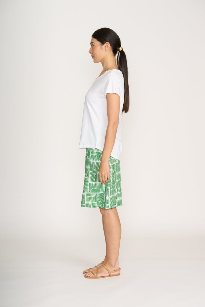 FOIL TEE OFF SKIRT PRINT