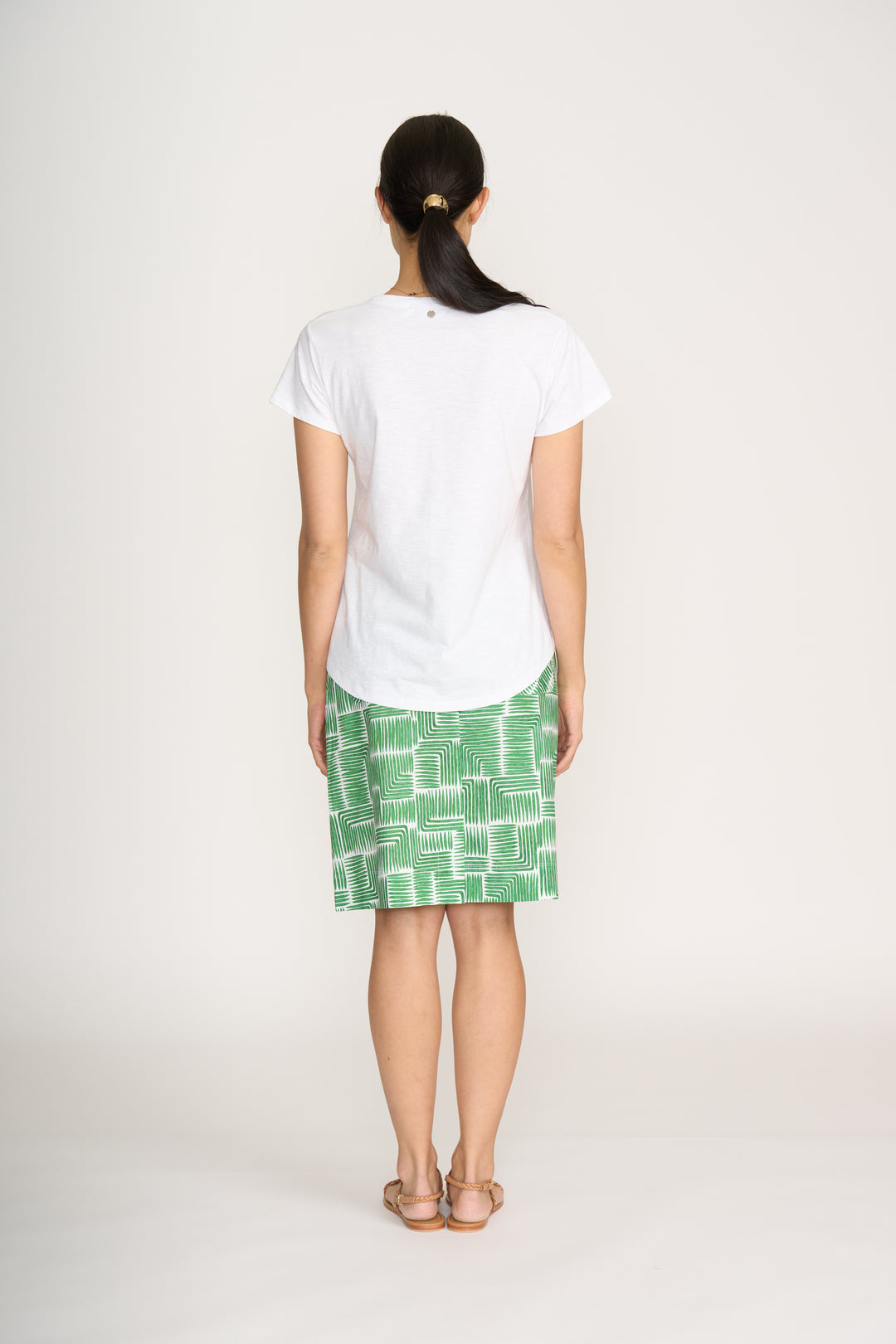 FOIL TEE OFF SKIRT PRINT