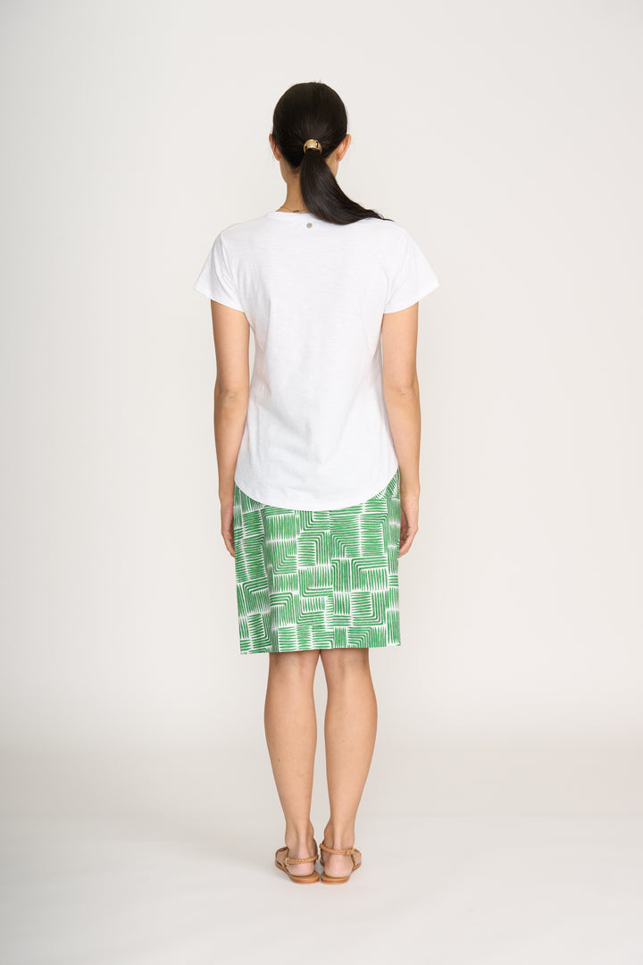 FOIL TEE OFF SKIRT PRINT