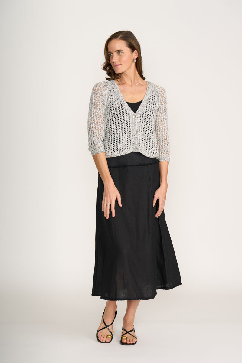 FOIL HOLEY CHIC CARDI