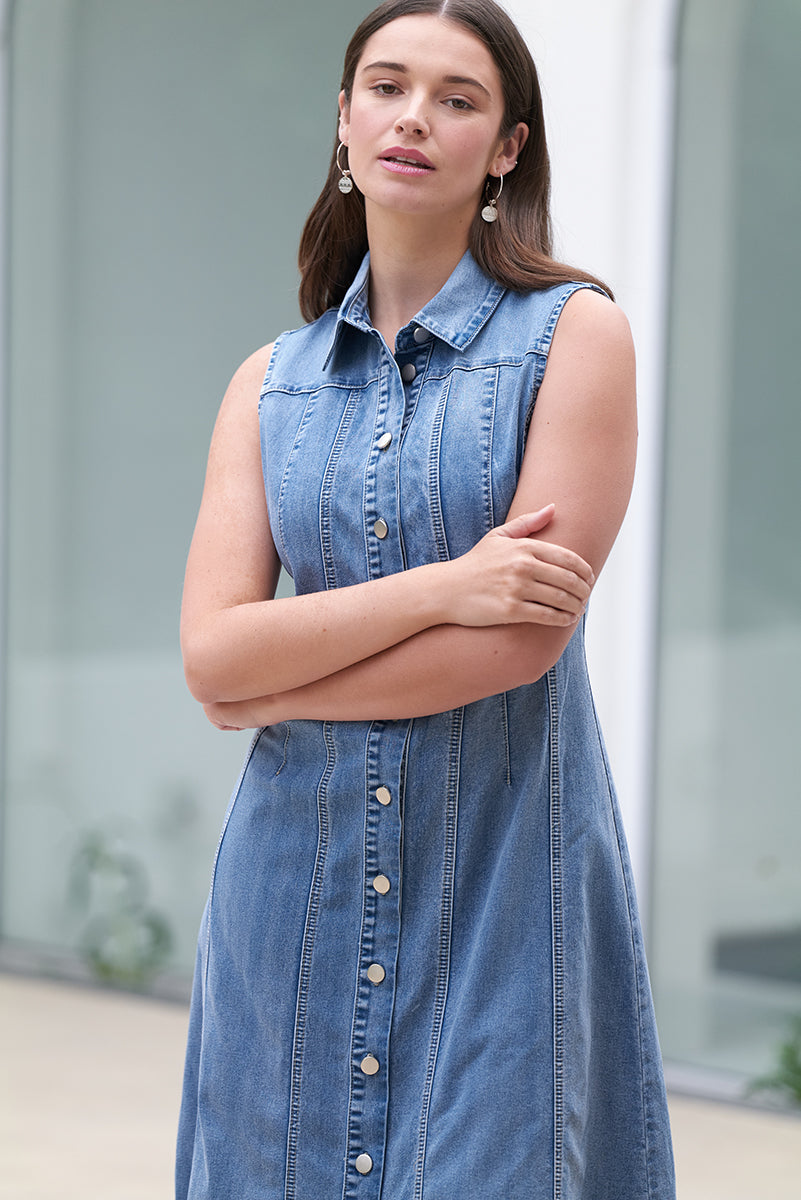 FOIL JEAN-ERATION DRESS