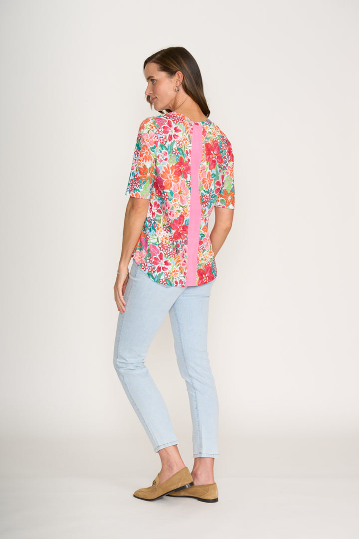 FOIL LEADING LADY TOP