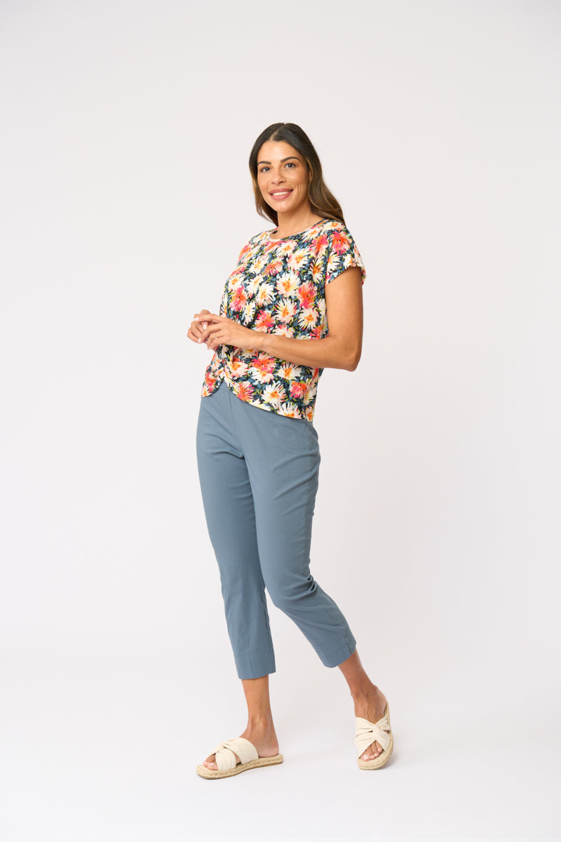 FOIL FUSS FREE CAPRI PANT