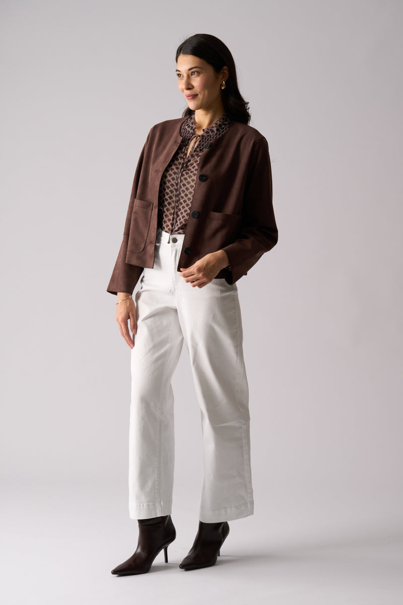 FOIL STEPPING OUT BLOUSE