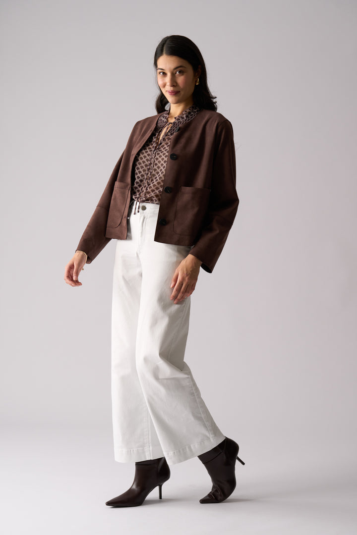 FOIL STEPPING OUT BLOUSE