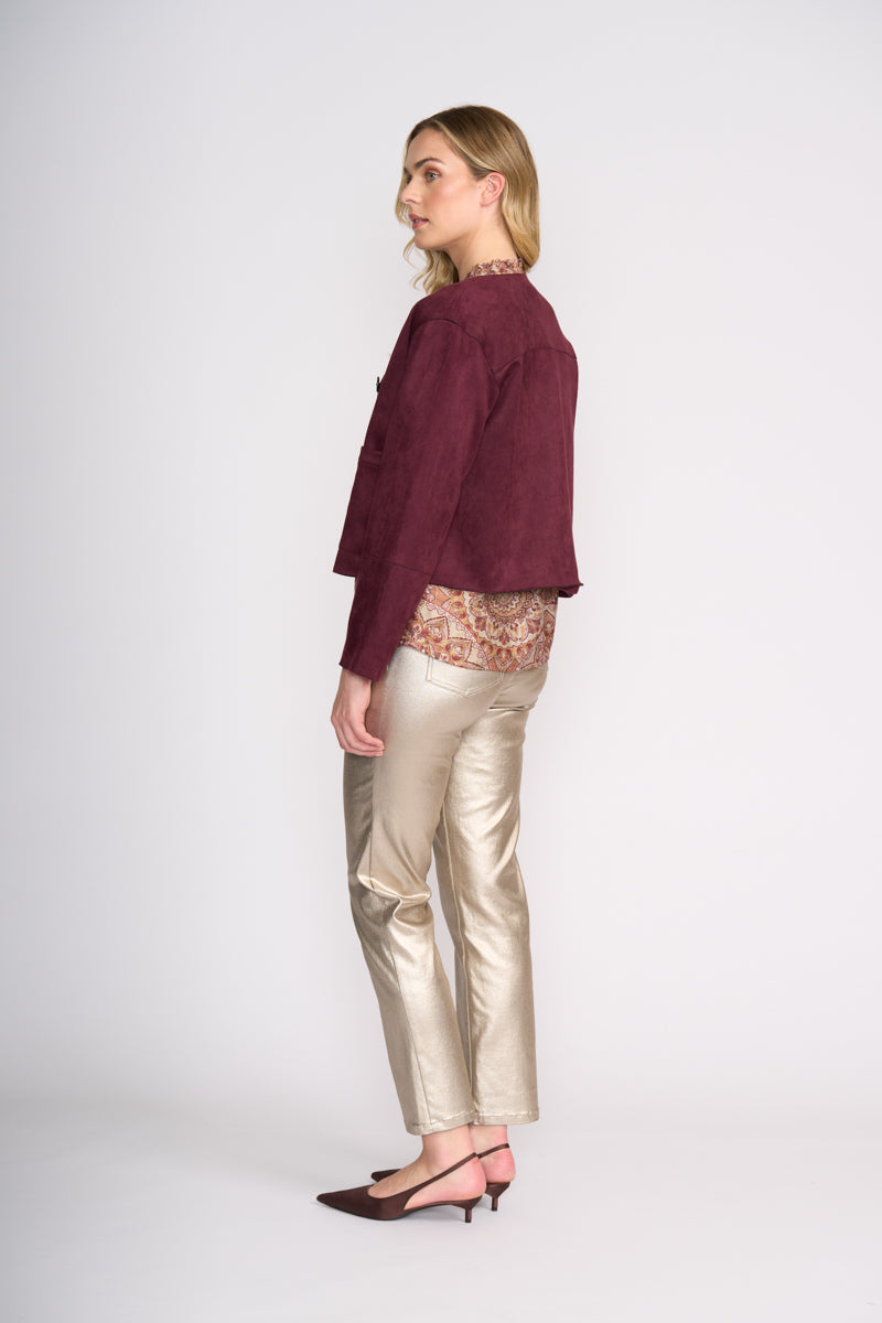 FOIL STEPPING OUT BLOUSE