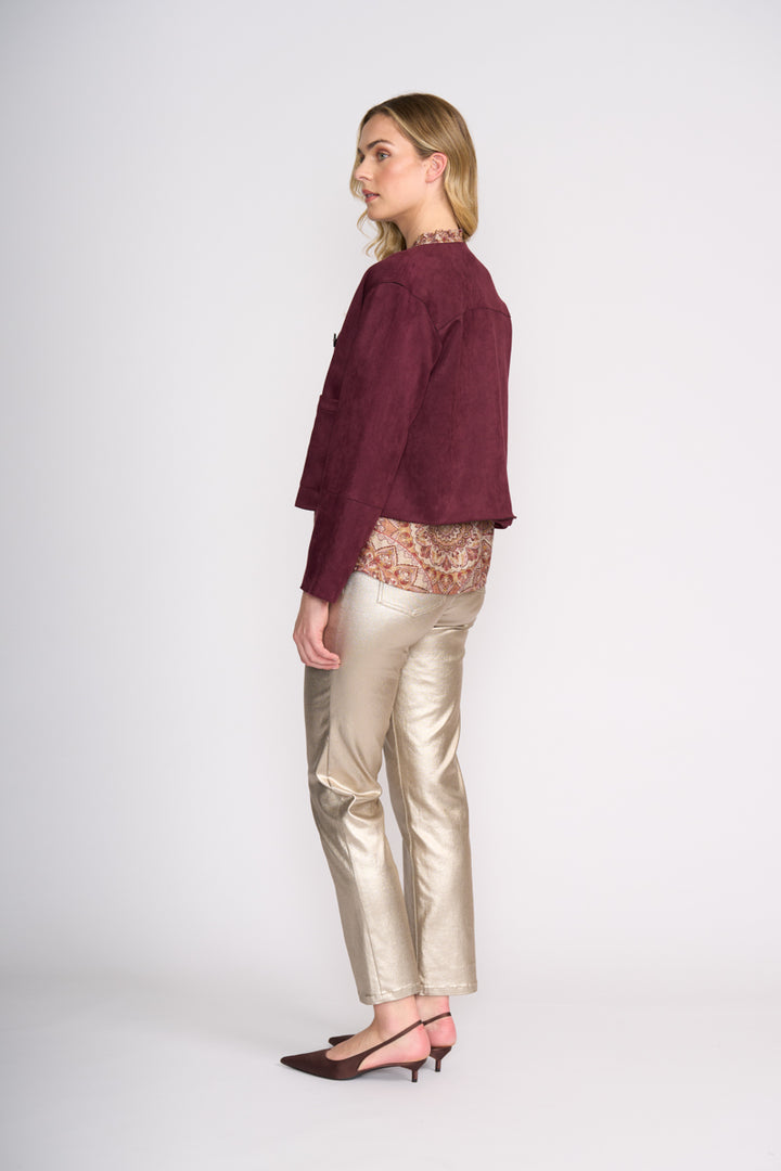 FOIL STEPPING OUT BLOUSE