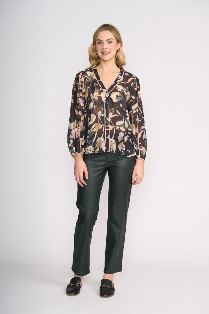FOIL PIPELINE BLOUSE