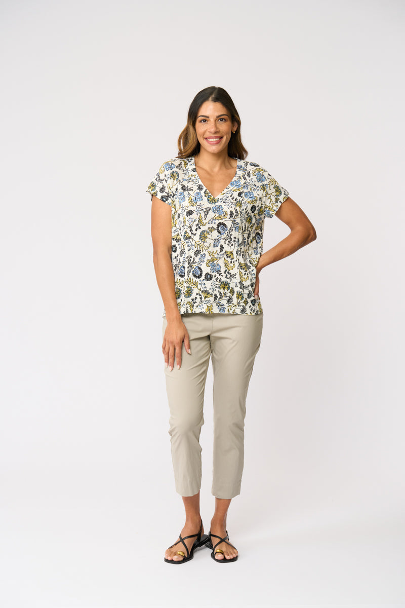 FOIL FUSS FREE CAPRI PANT