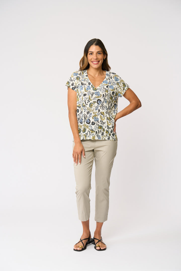 FOIL FUSS FREE CAPRI PANT