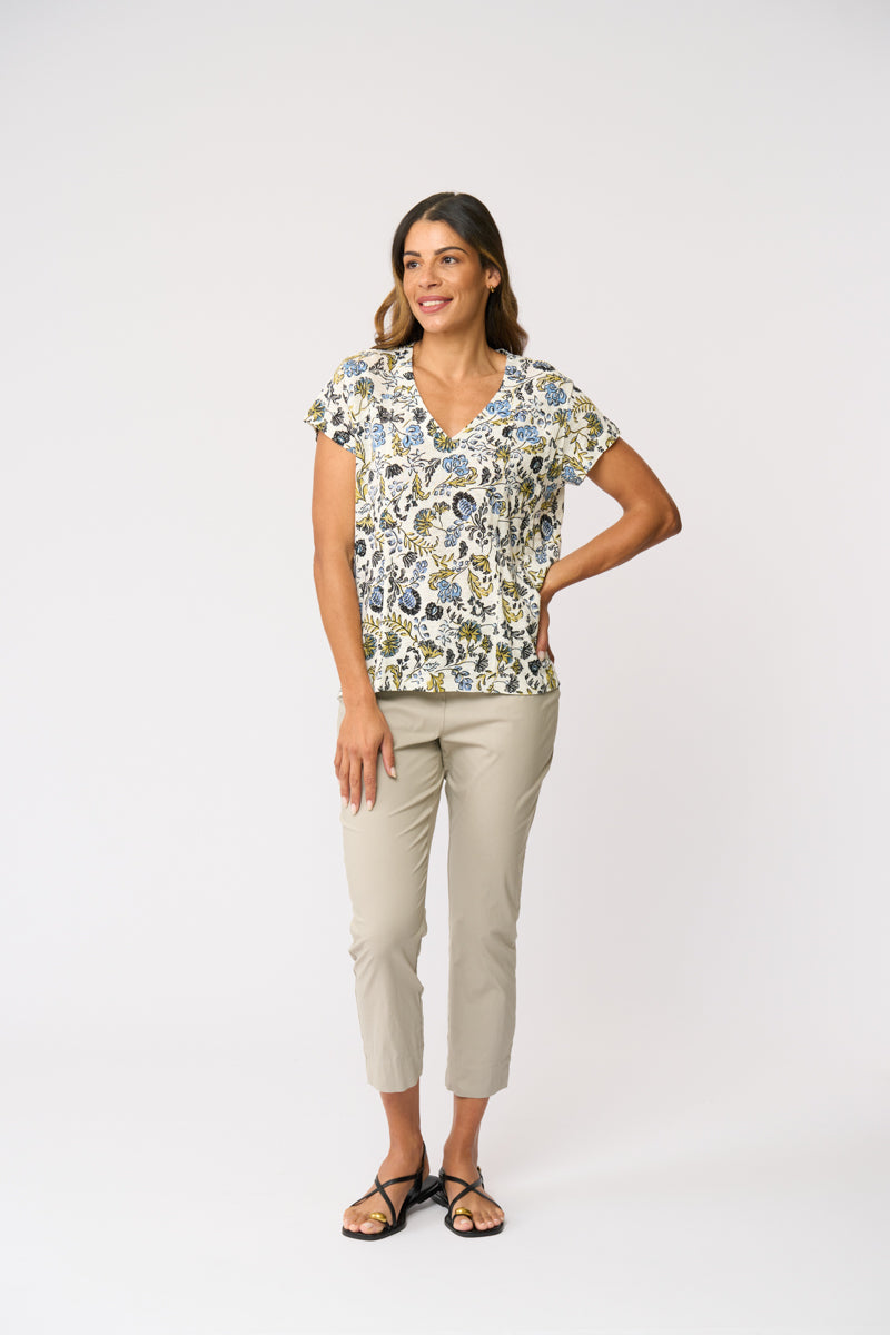 FOIL FUSS FREE CAPRI PANT