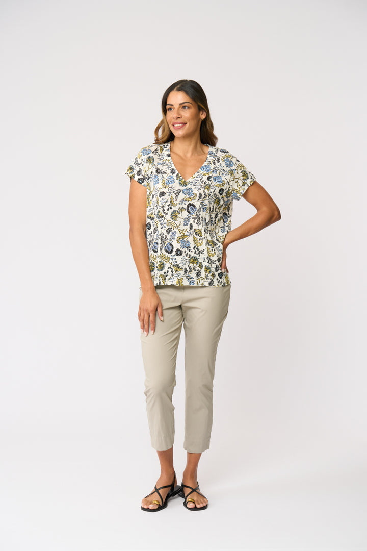 FOIL FUSS FREE CAPRI PANT