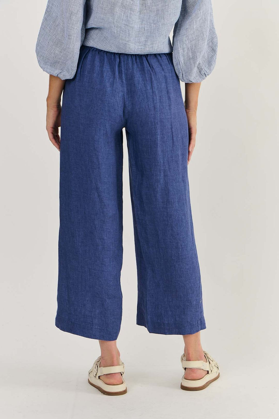 NATURALS LINEN WIDE LEG PANT