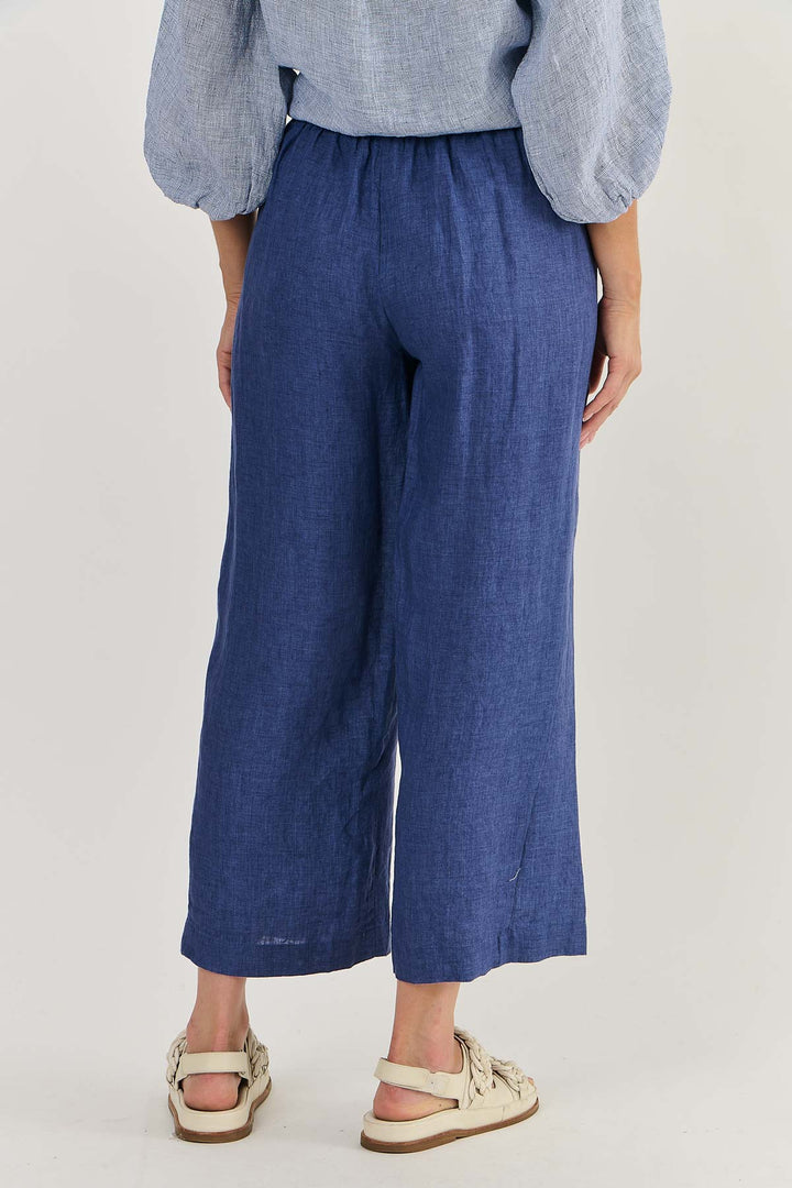 NATURALS LINEN WIDE LEG PANT