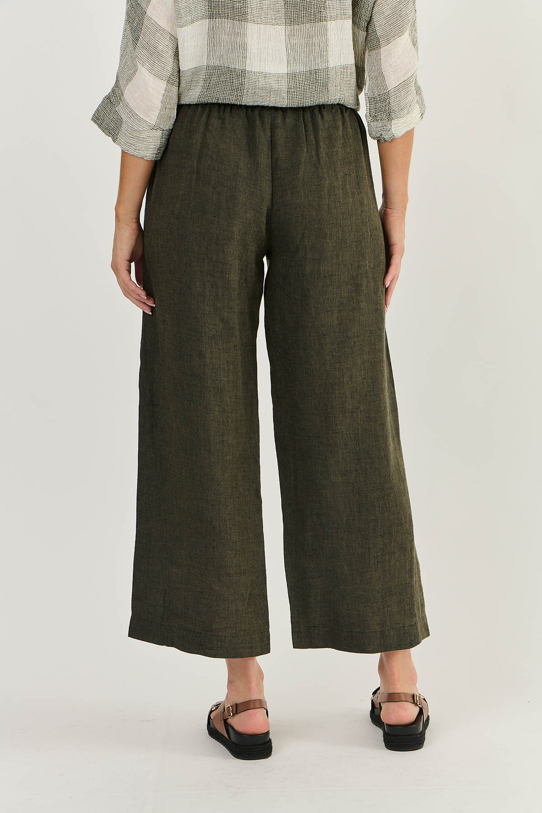 NATURALS LINEN WIDE LEG PANT