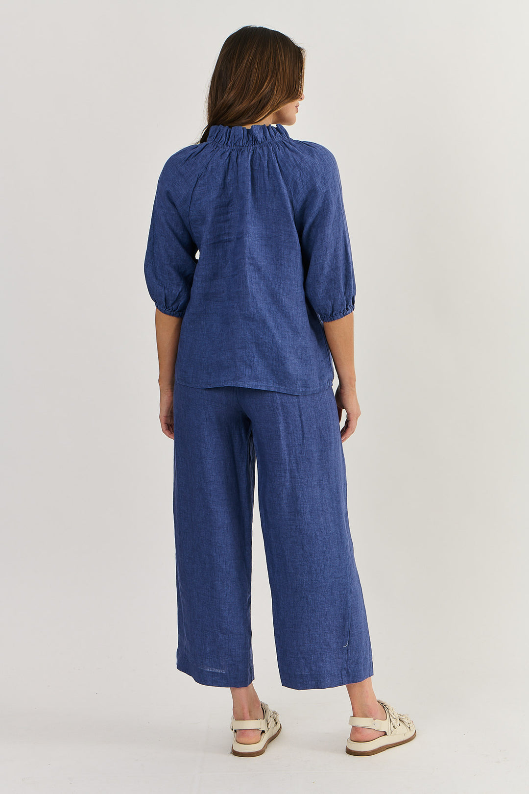 NATURALS LINEN WIDE LEG PANT