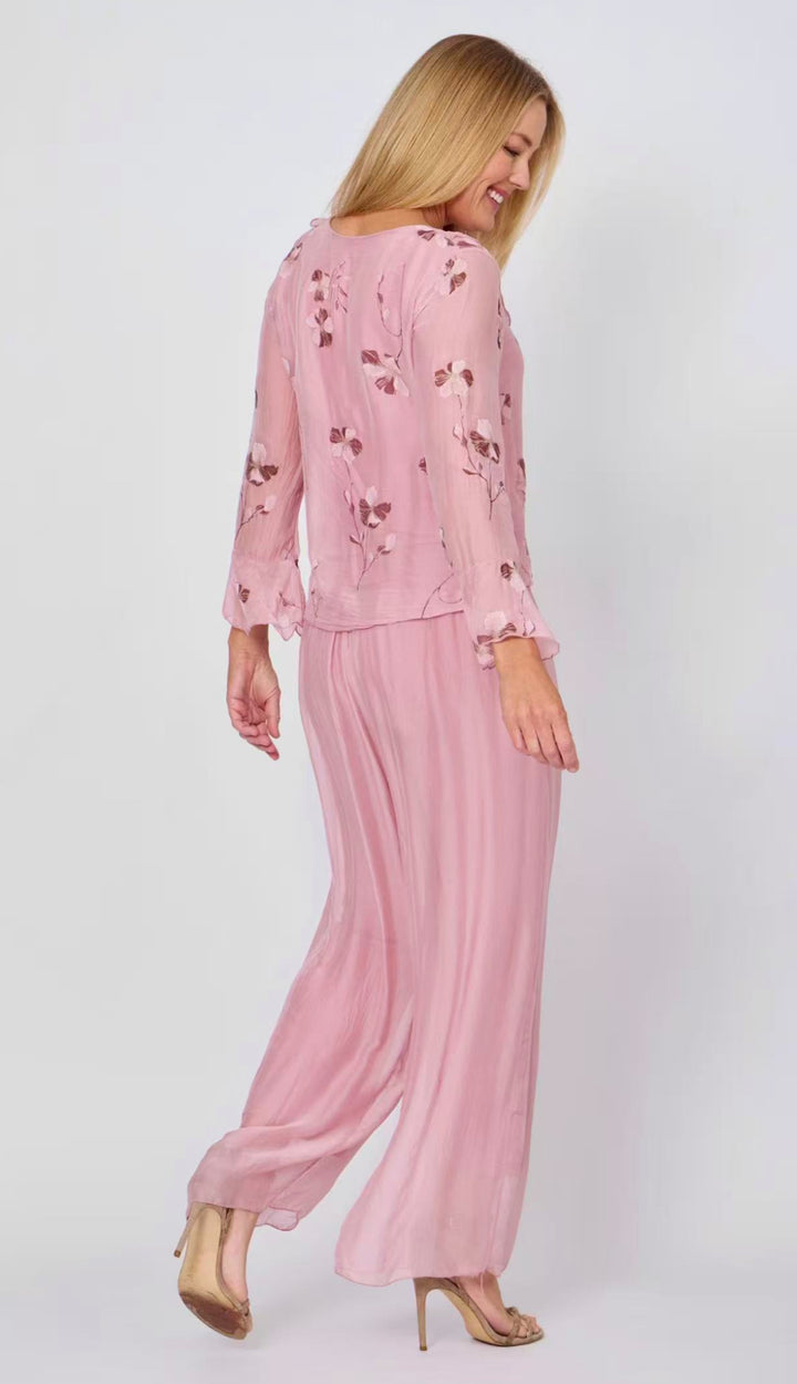 LA STRADA FRILL FRONT BELL SLEEVE TOP