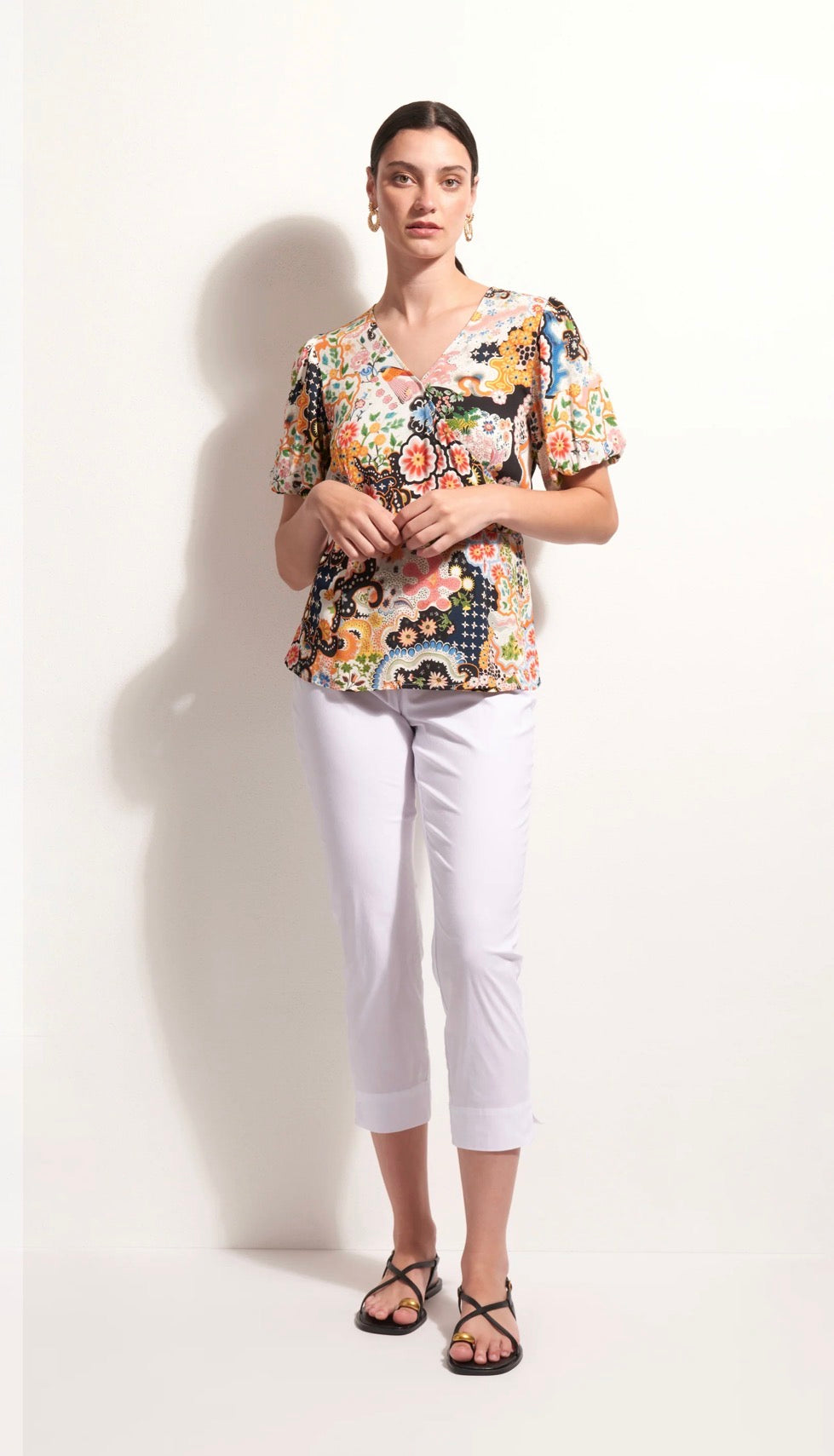 FOIL FUSS FREE CAPRI PANT