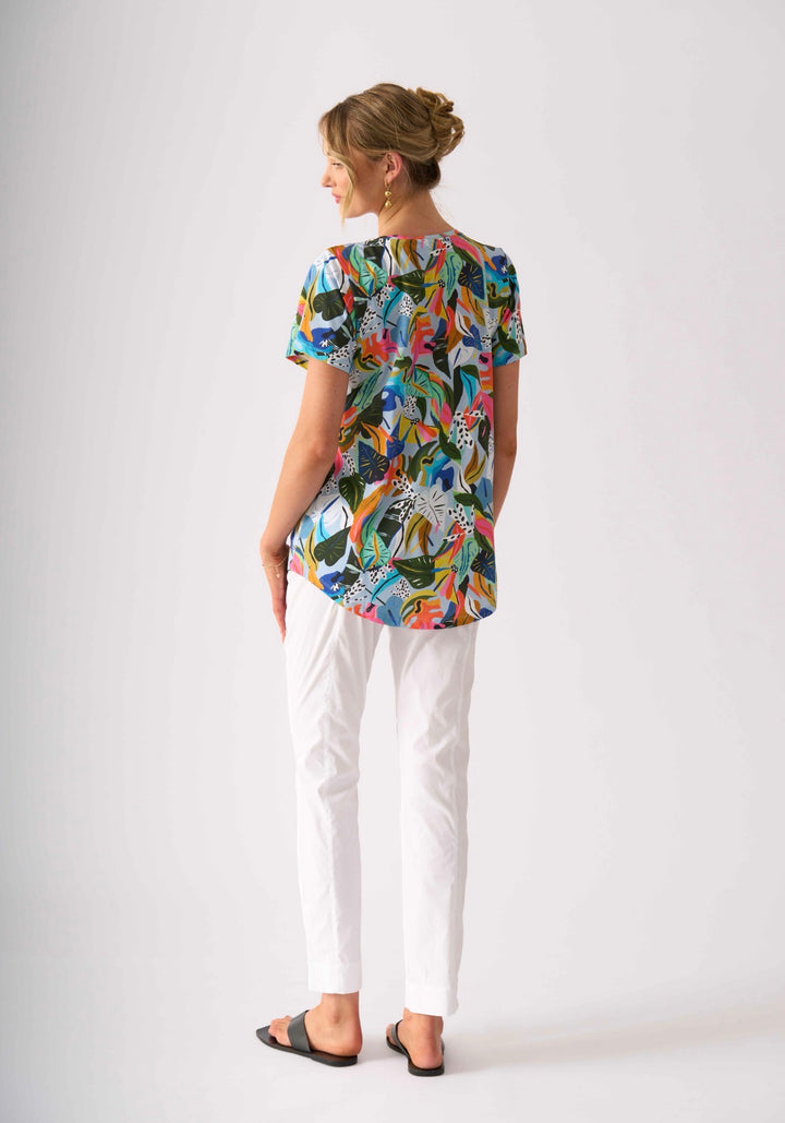 FOIL LONG SLIM TRAPEZE PANT
