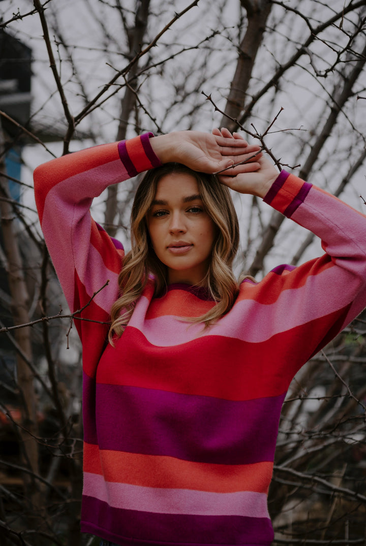 BELLA KNITWEAR DOLMAIN SLV PULLOVER