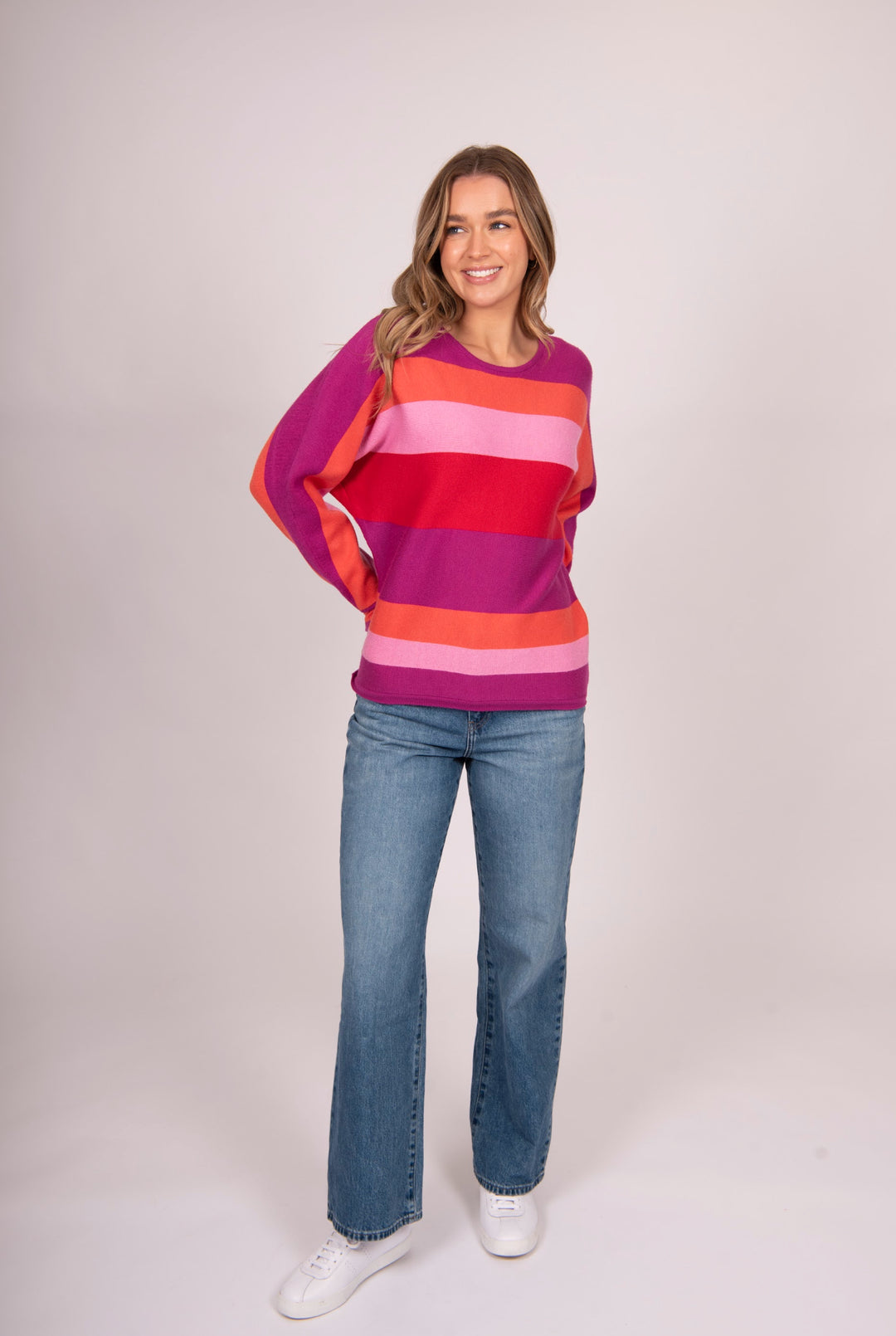 BELLA KNITWEAR DOLMAIN SLV PULLOVER