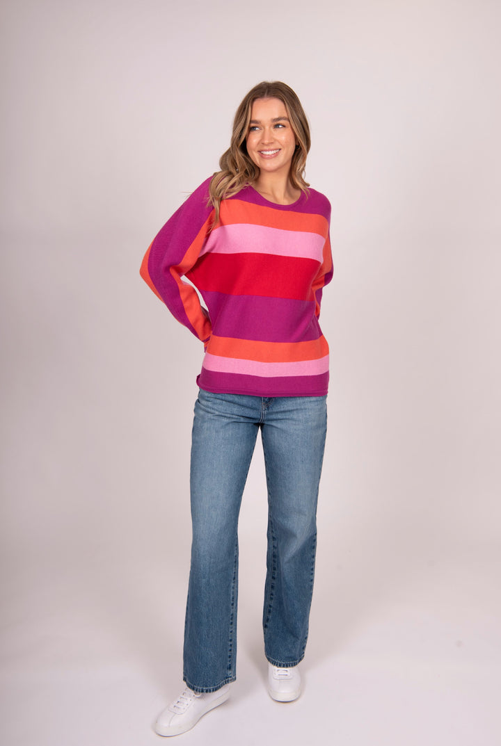 BELLA KNITWEAR DOLMAIN SLV PULLOVER