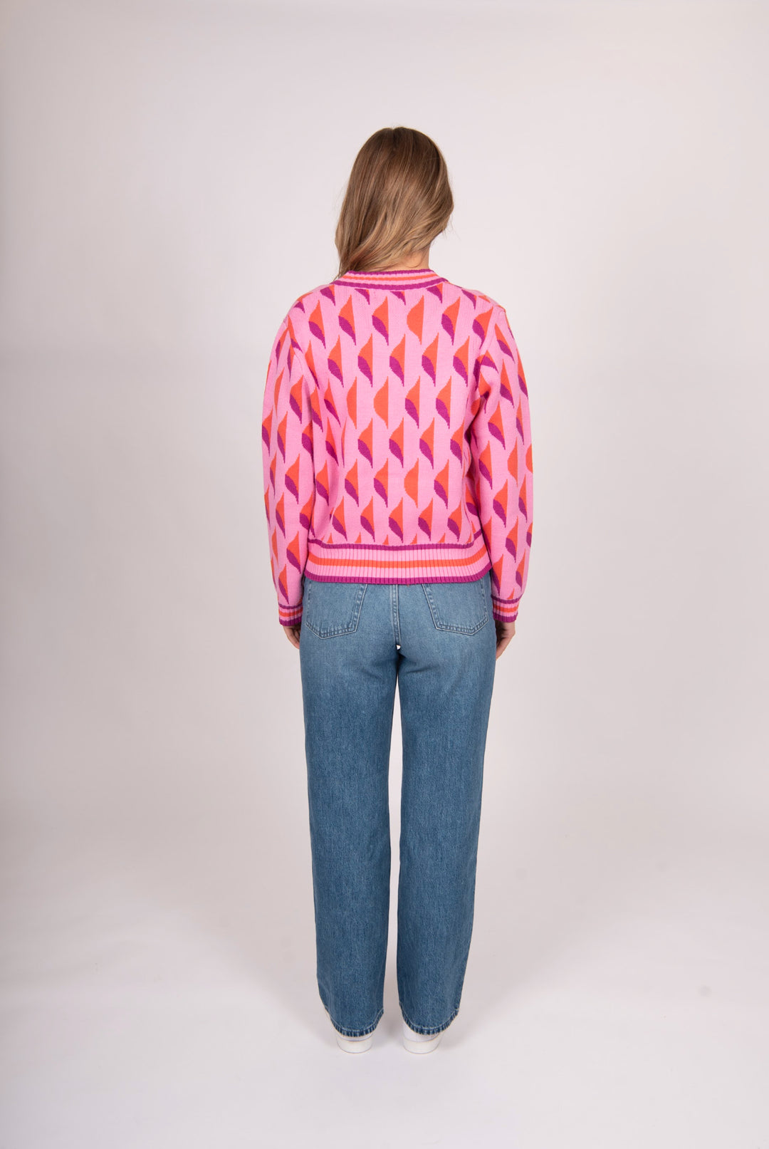 BELLA KNITWEAR V NECK CARDI