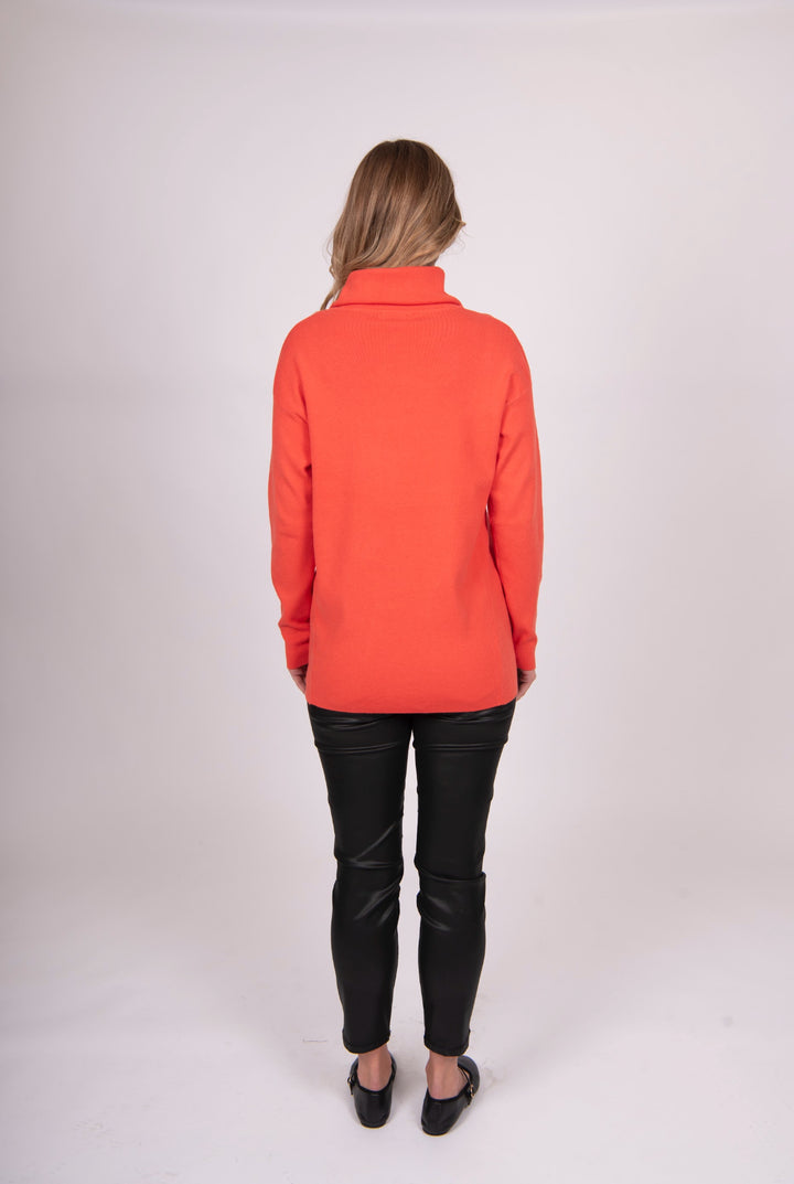 BELLA KNITWEAR ROLL NECK JUMPER