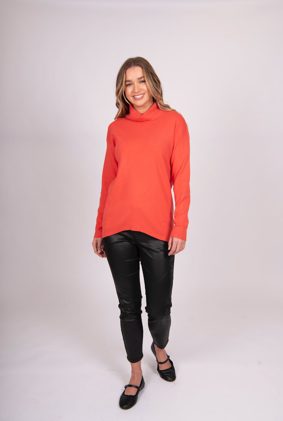 BELLA KNITWEAR ROLL NECK JUMPER