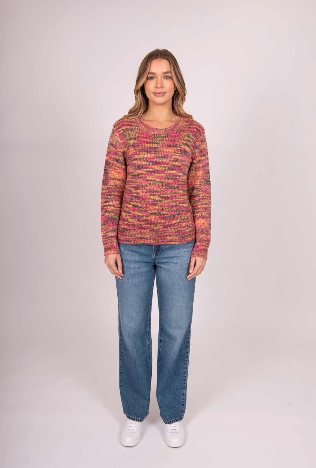 BELLA KNITWEAR SPACE DYE PULLOVER