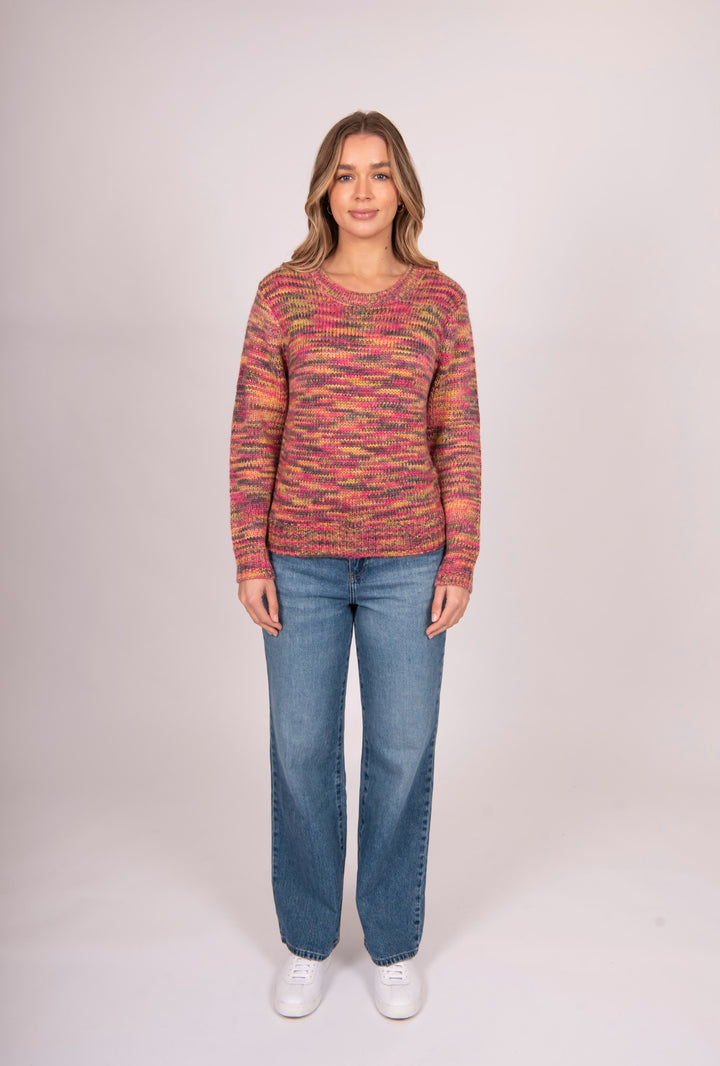 BELLA KNITWEAR SPACE DYE PULLOVER